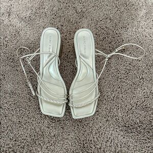 Marc Fisher Women's Elegant Cream Sandals